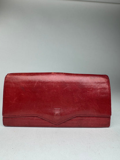 Vintage Givenchy Leather wallet red