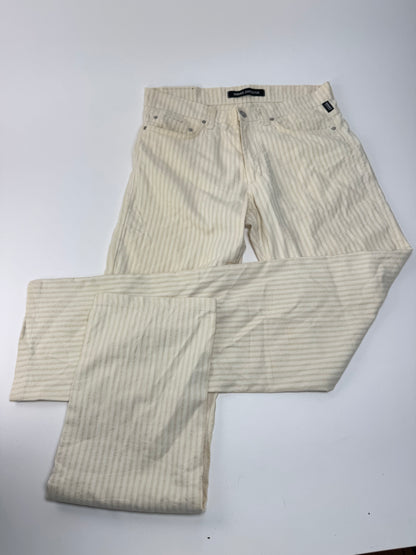 Vintage Versace pants white beige striped M