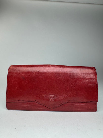 Vintage Givenchy Leather wallet red