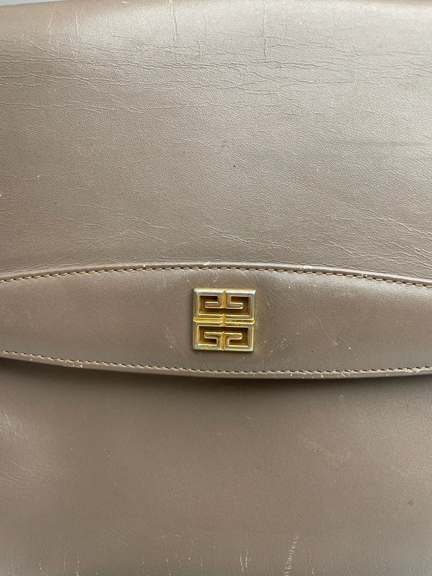 Vintage  Givenchy 4G Leather Bag Brown