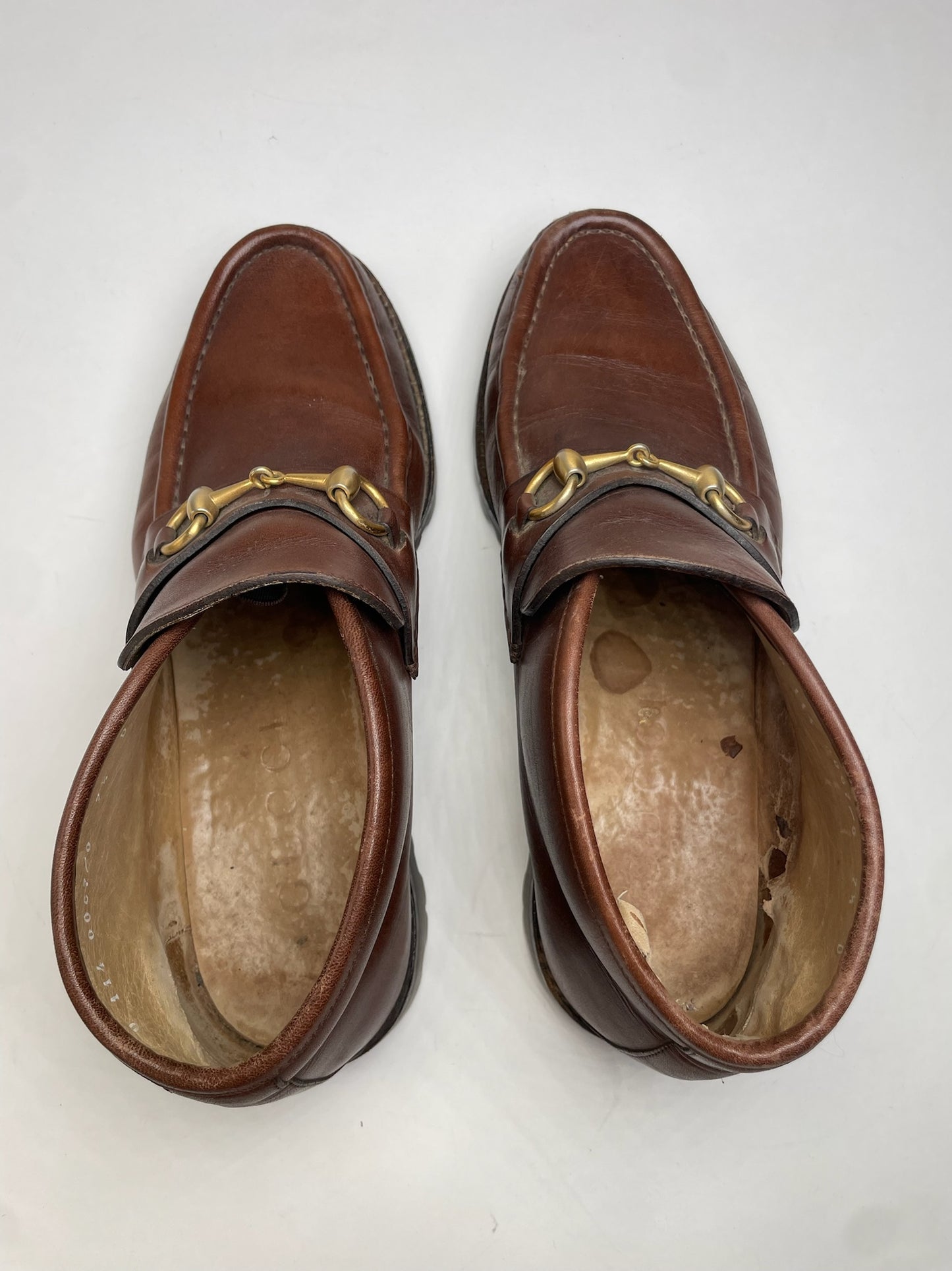 Vintage Gucci Horsebit Leather Boots Brown