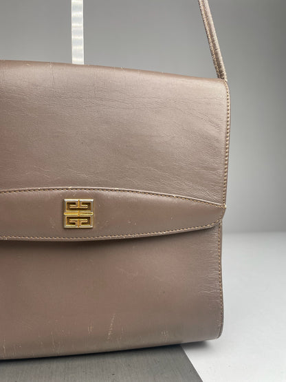 Vintage  Givenchy 4G Leather Bag Brown