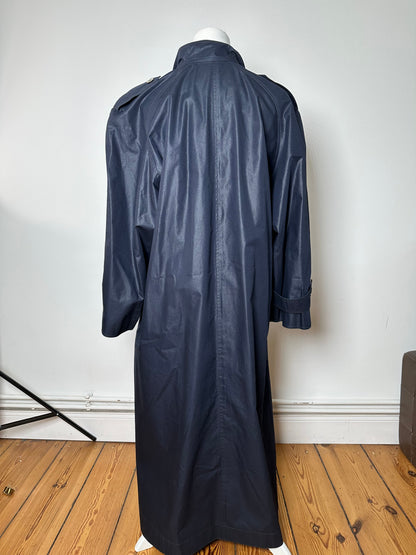 Vintage Chloé Single Breasted Trench Coat Navy L