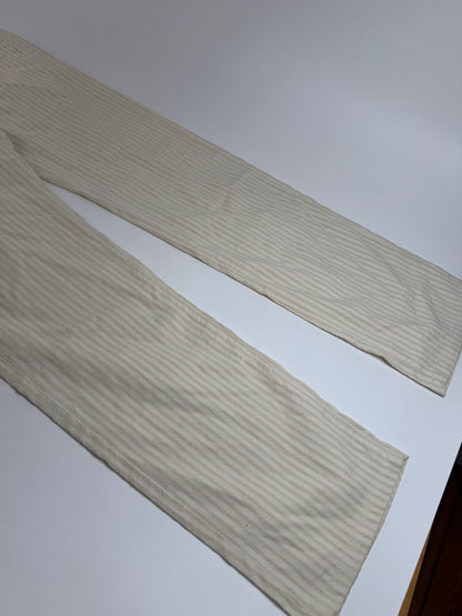 Vintage Versace pants white beige striped M