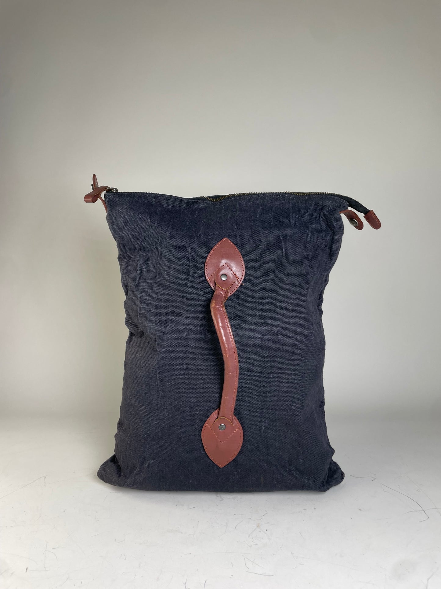 Vintage Issey Miyake Canvas Backpack Navy Brown