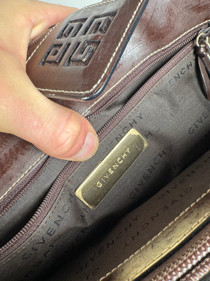 Vintage Givenchy Leather Handbag Brown