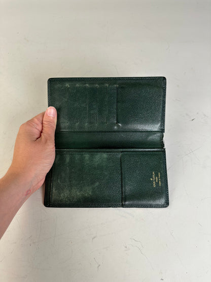 Vintage Louis Vuitton Epi Leather Wallet Dark Green