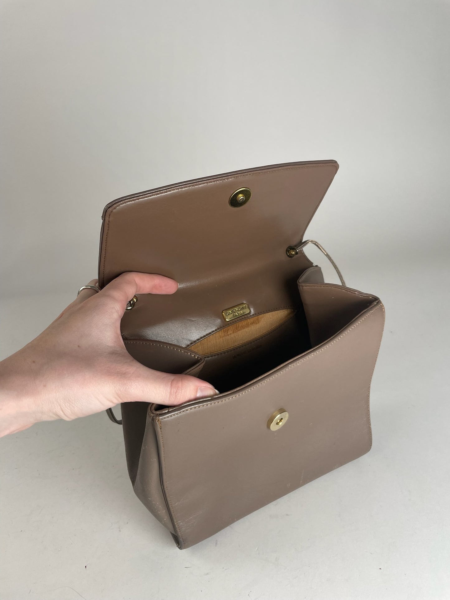 Vintage  Givenchy 4G Leather Bag Brown