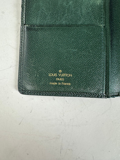 Vintage Louis Vuitton Epi Leather Wallet Dark Green