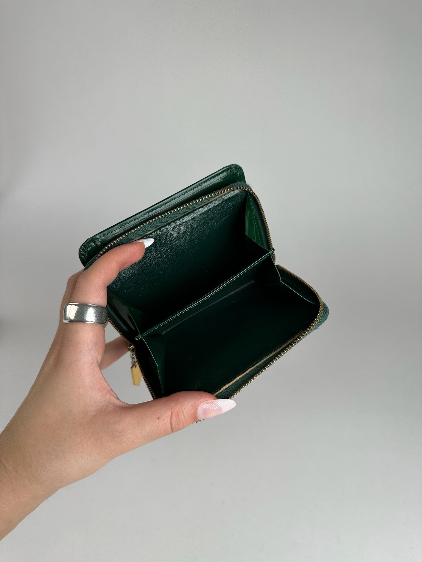 Vintage Yves Saint Laurent Leather Wallet Green