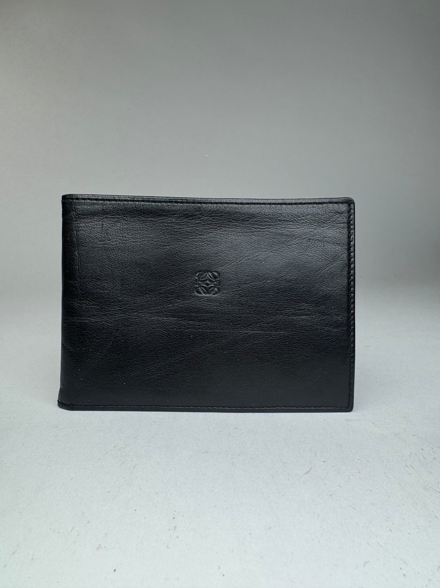 Vintage Loewe Madrid Flapable leather wallet black