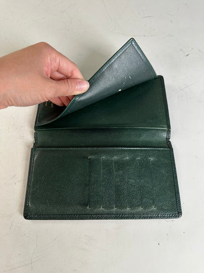 Vintage Louis Vuitton Epi Leather Wallet Dark Green