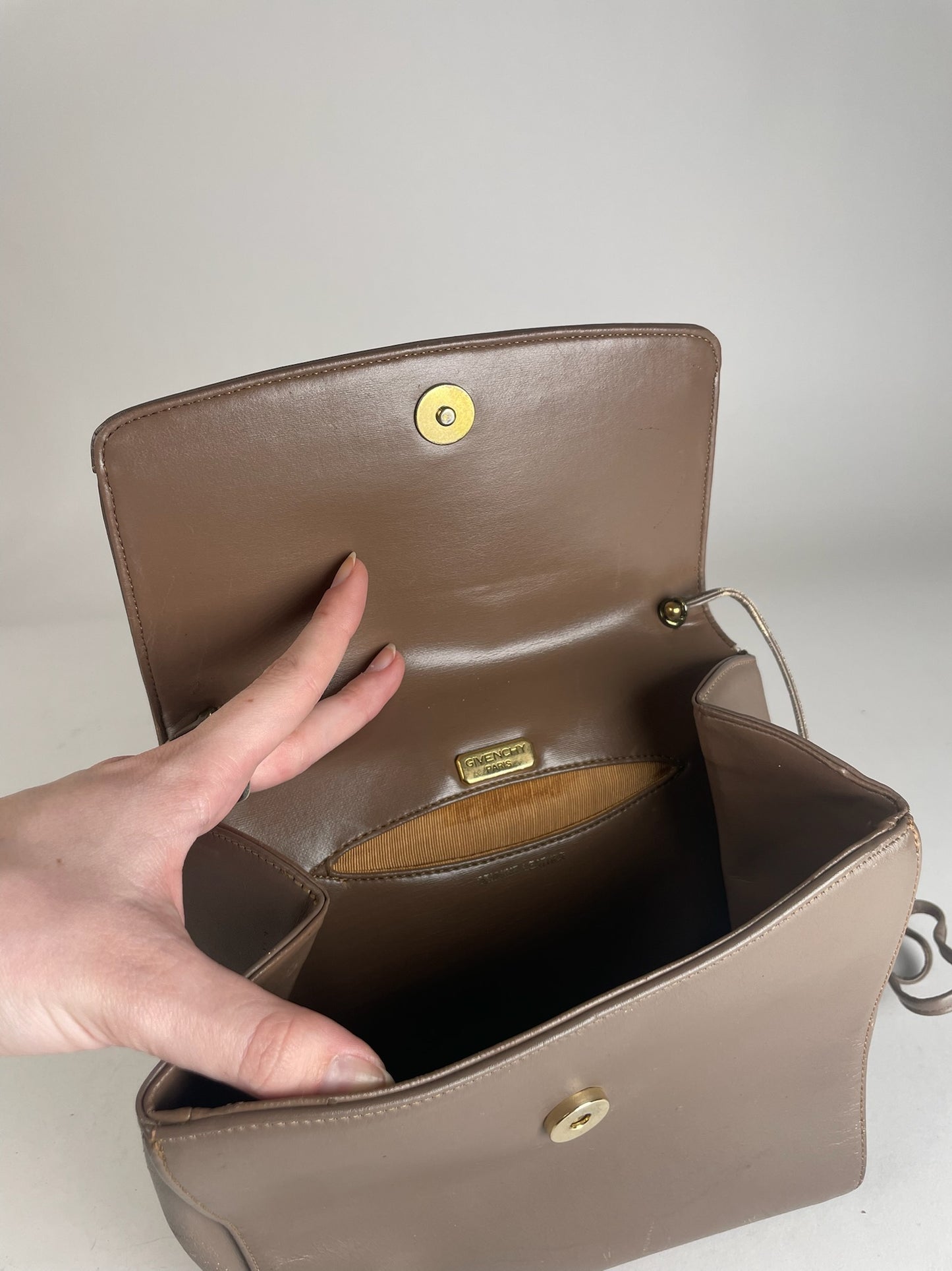 Vintage  Givenchy 4G Leather Bag Brown