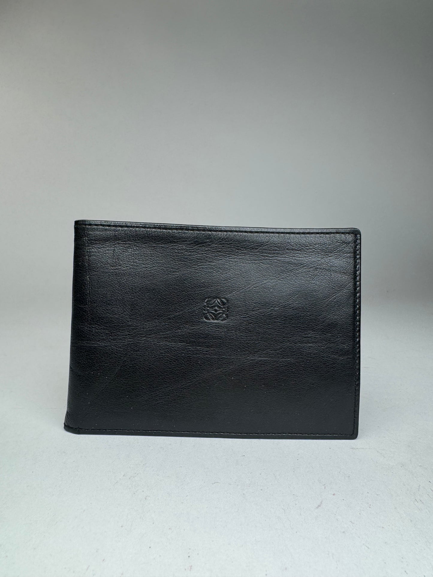 Vintage Loewe Madrid Flapable leather wallet black