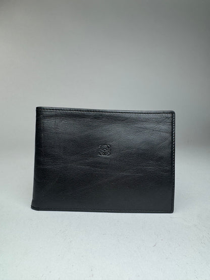 Vintage Loewe Madrid Flapable leather wallet black