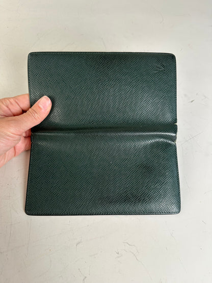 Vintage Louis Vuitton Epi Leather Wallet Dark Green