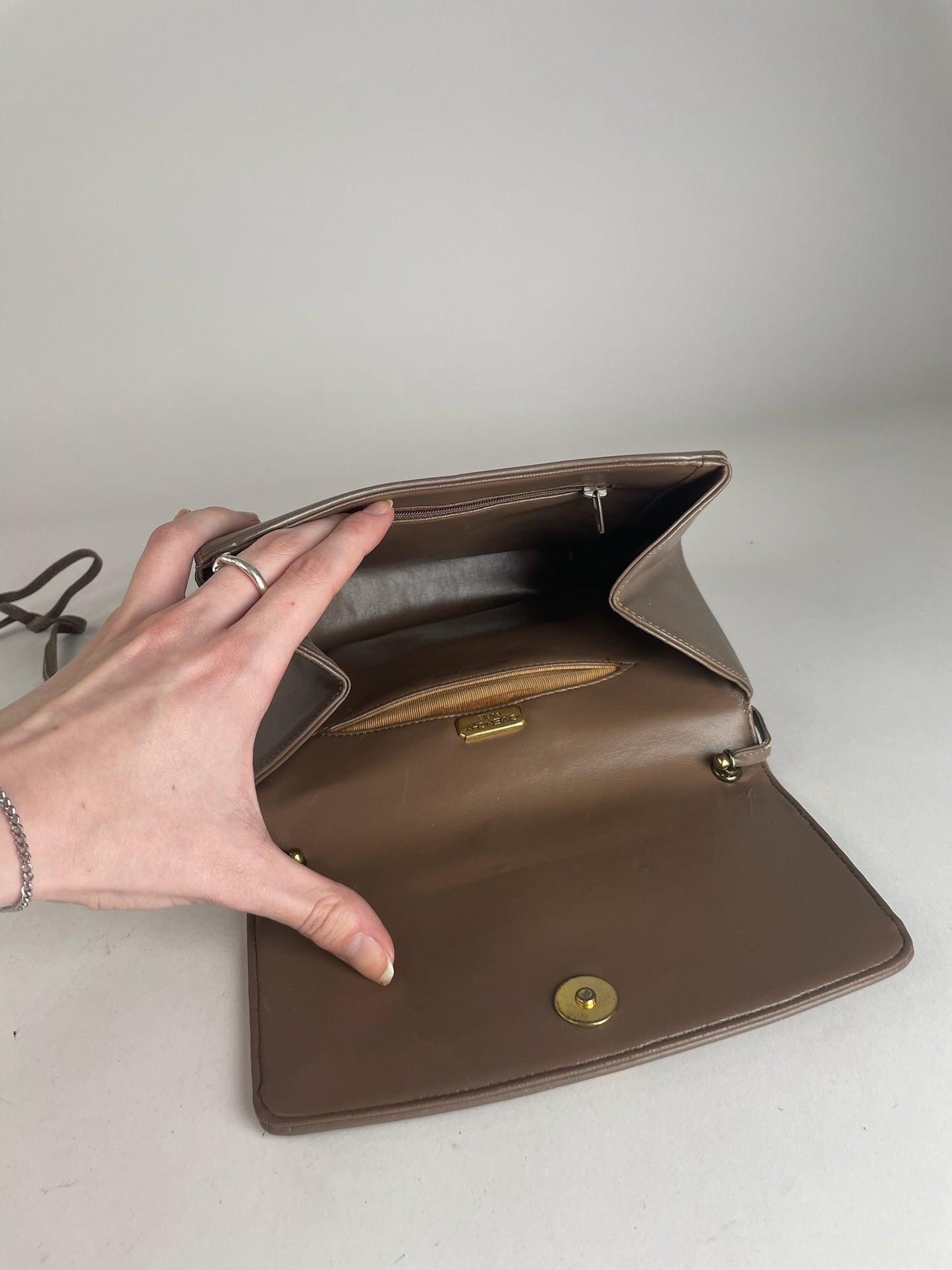 Vintage  Givenchy 4G Leather Bag Brown