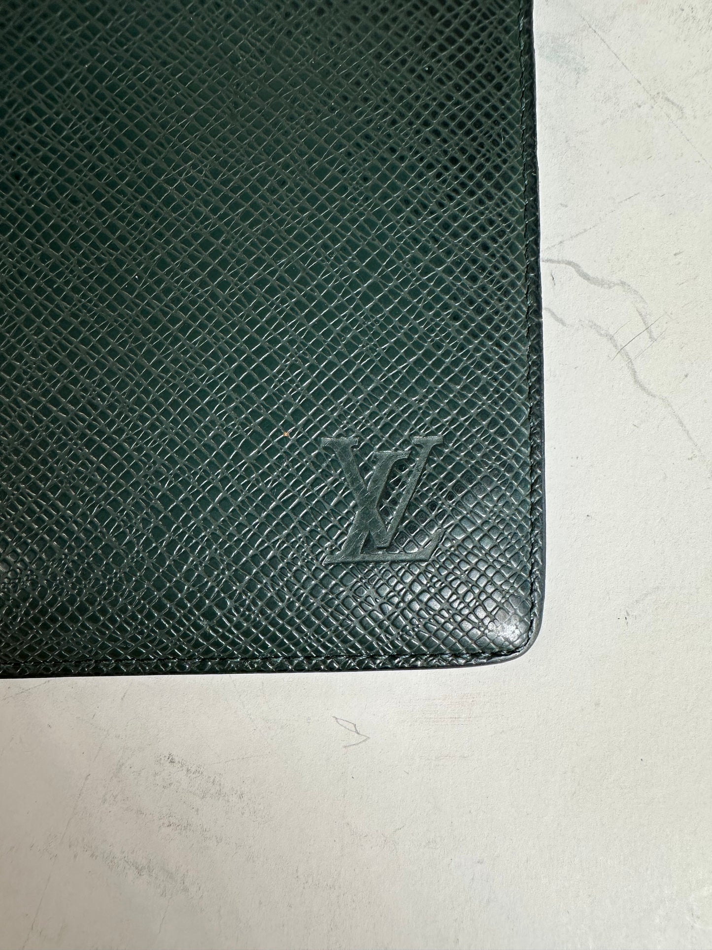 Vintage Louis Vuitton Epi Leather Wallet Dark Green