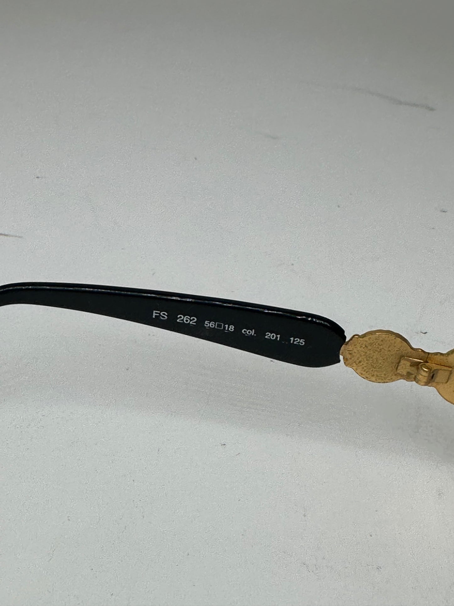 Vintage Fendi Roma Sunglasses Black Gold Blue