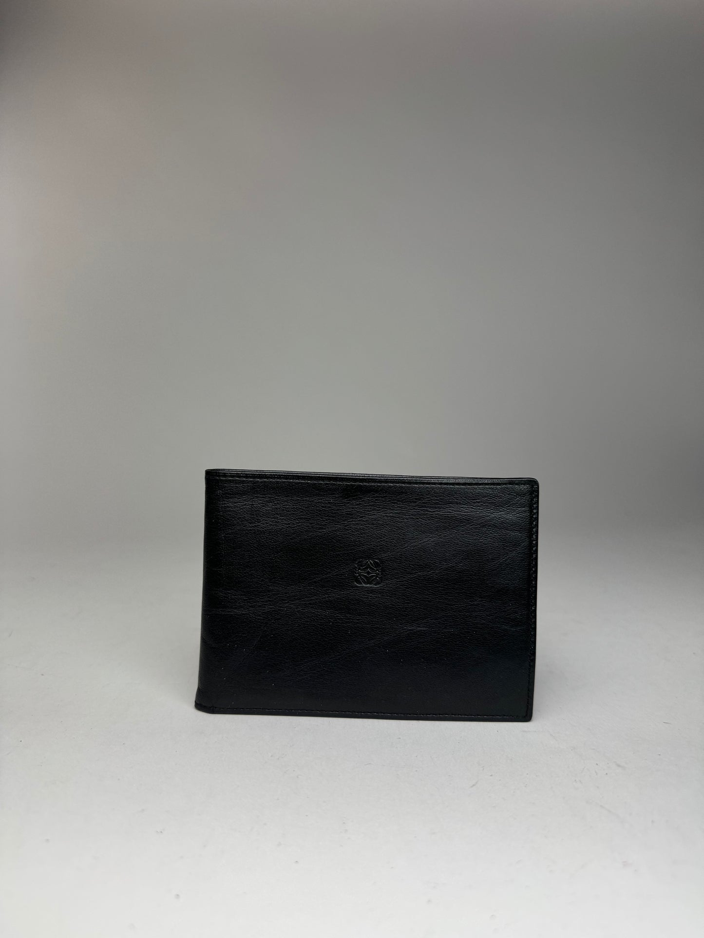 Vintage Loewe Madrid Flapable leather wallet black