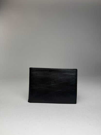 Vintage Loewe Madrid Flapable leather wallet black