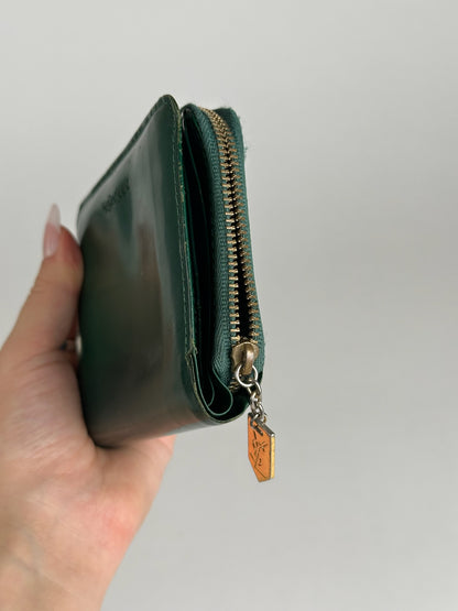 Vintage Yves Saint Laurent Leather Wallet Green