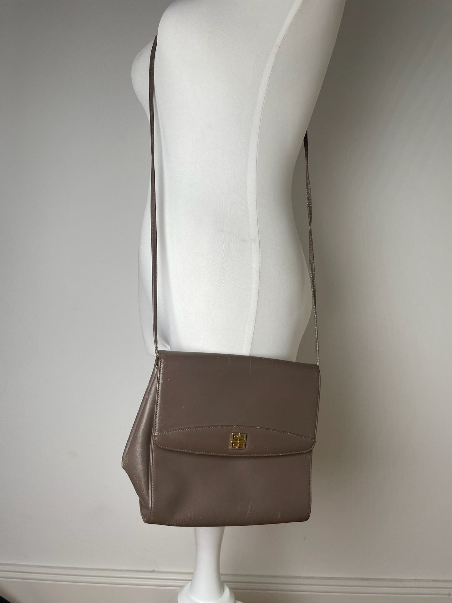 Vintage  Givenchy 4G Leather Bag Brown