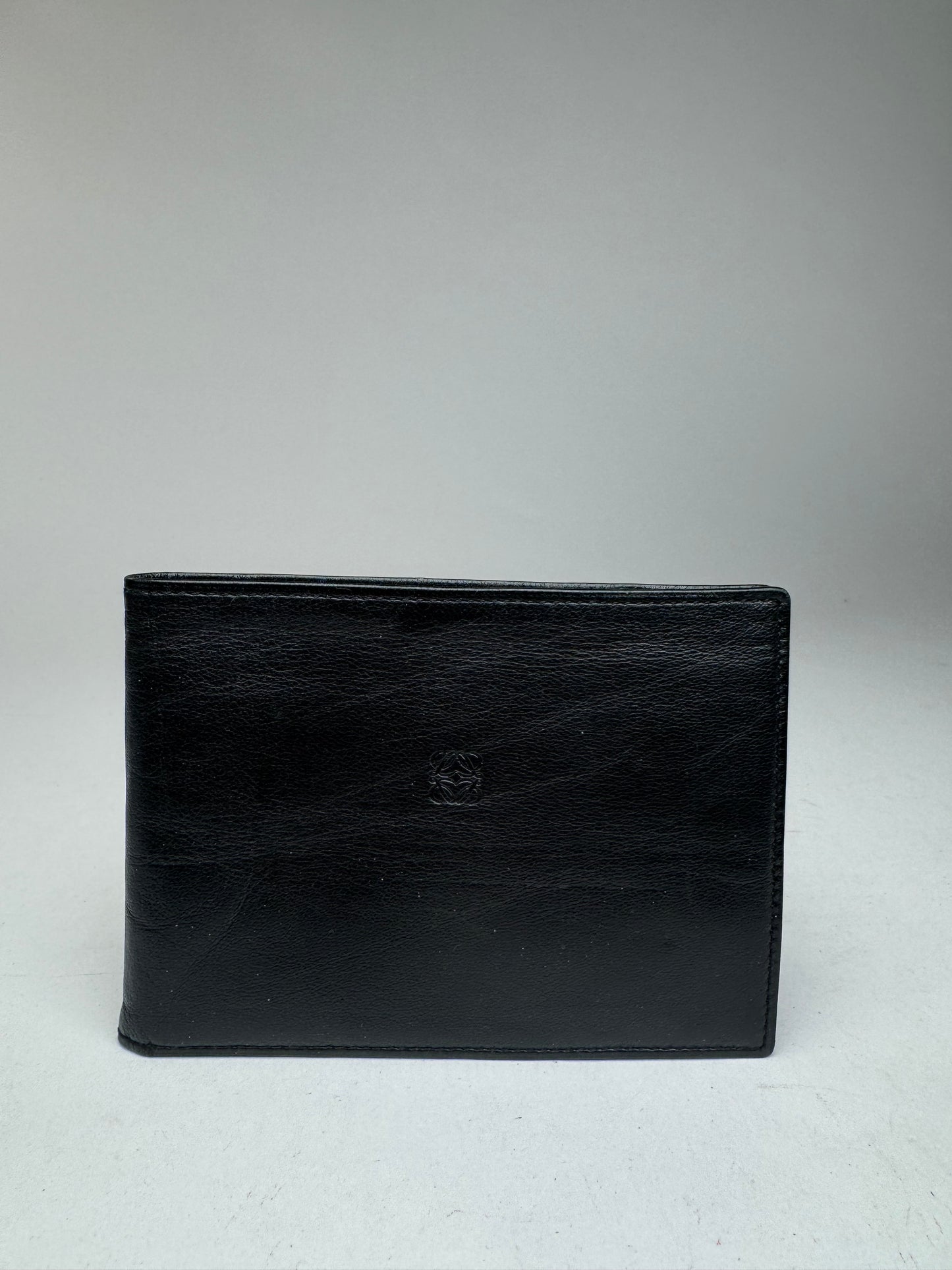Vintage Loewe Madrid Flapable leather wallet black