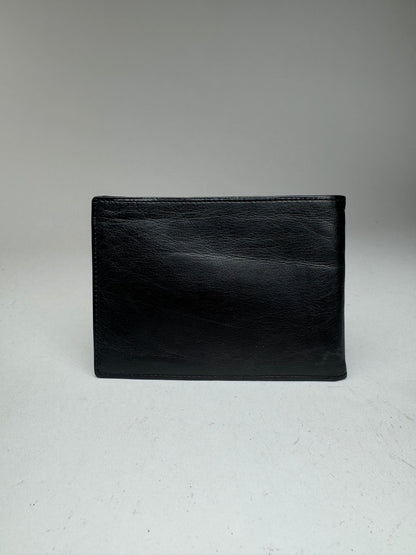 Vintage Loewe Madrid Flapable leather wallet black