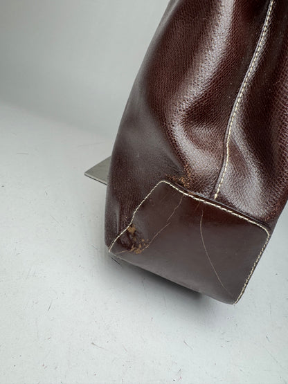 Vintage Givenchy Leather Handbag Brown