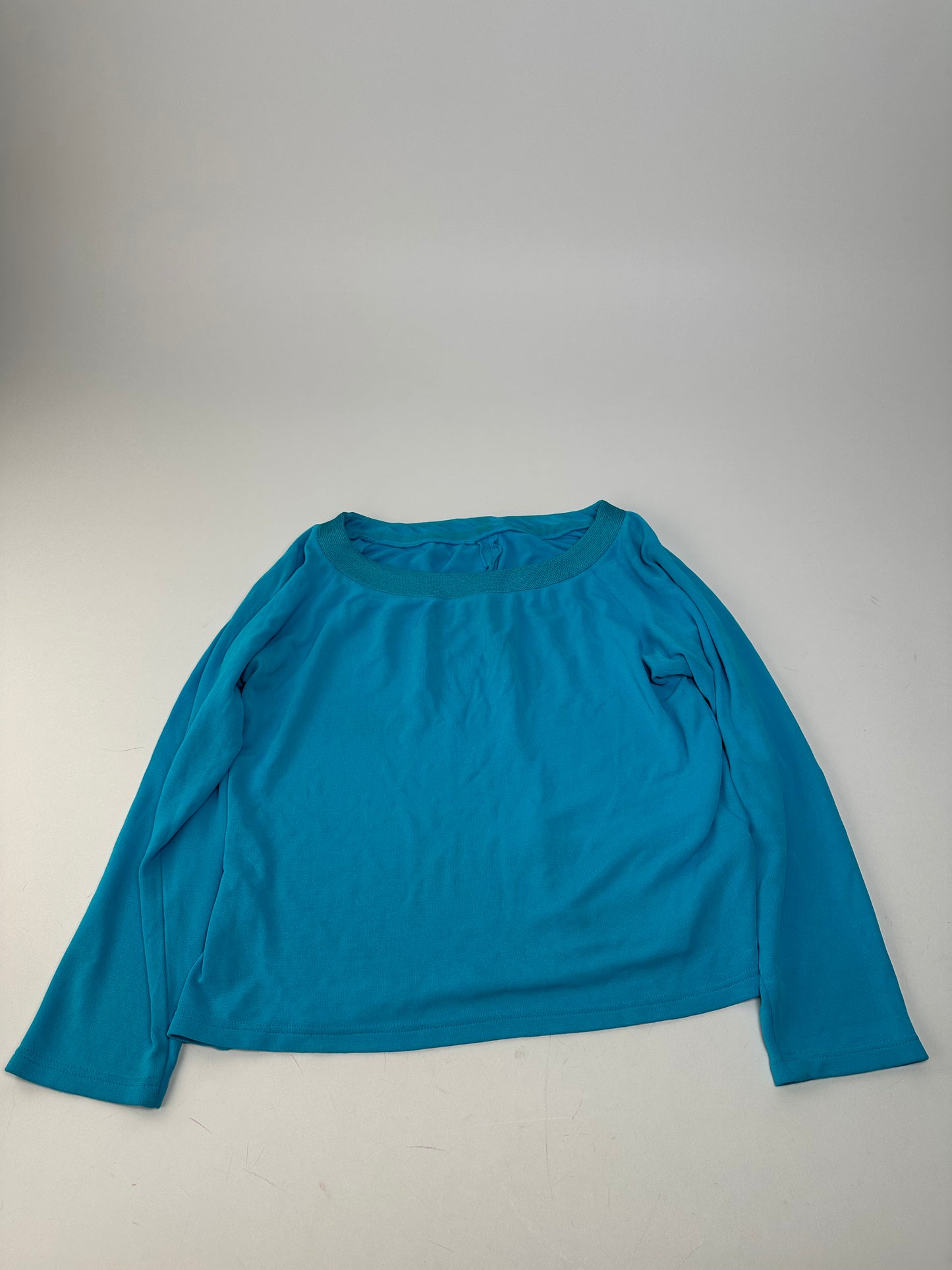 Vintage Christian Dior Boat Neck Knit Top Turquoise L