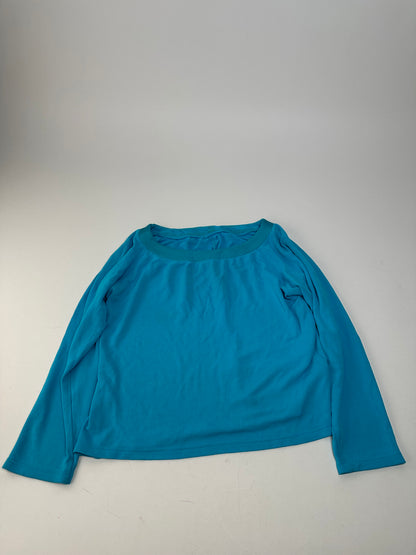 Vintage Christian Dior Boat Neck Knit Top Turquoise L