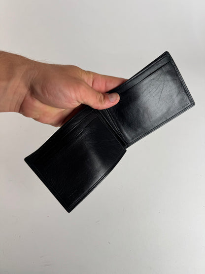 Vintage Loewe Madrid Flapable leather wallet black