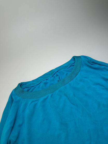 Vintage Christian Dior Boat Neck Knit Top Turquoise L