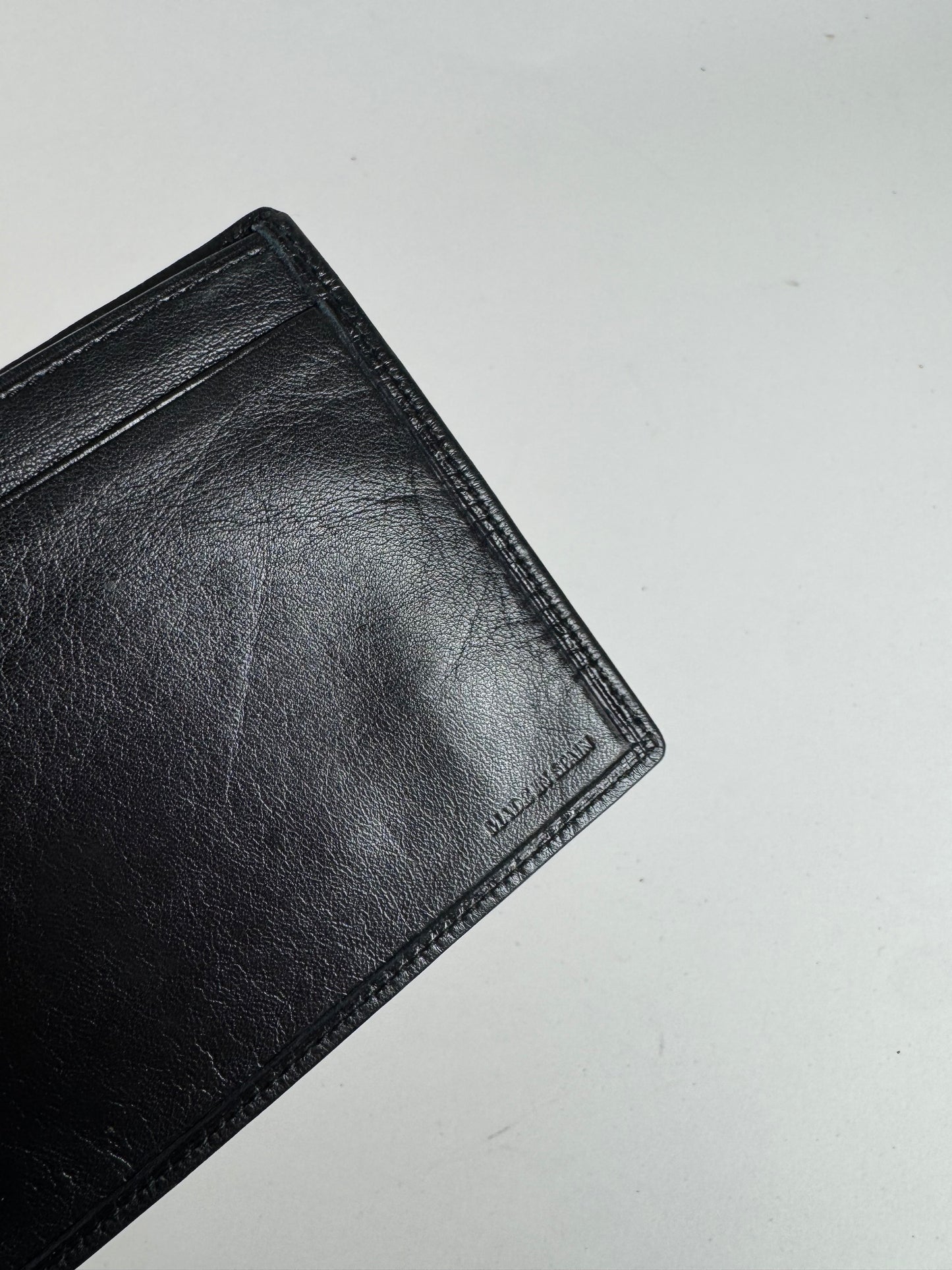 Vintage Loewe Madrid Flapable leather wallet black