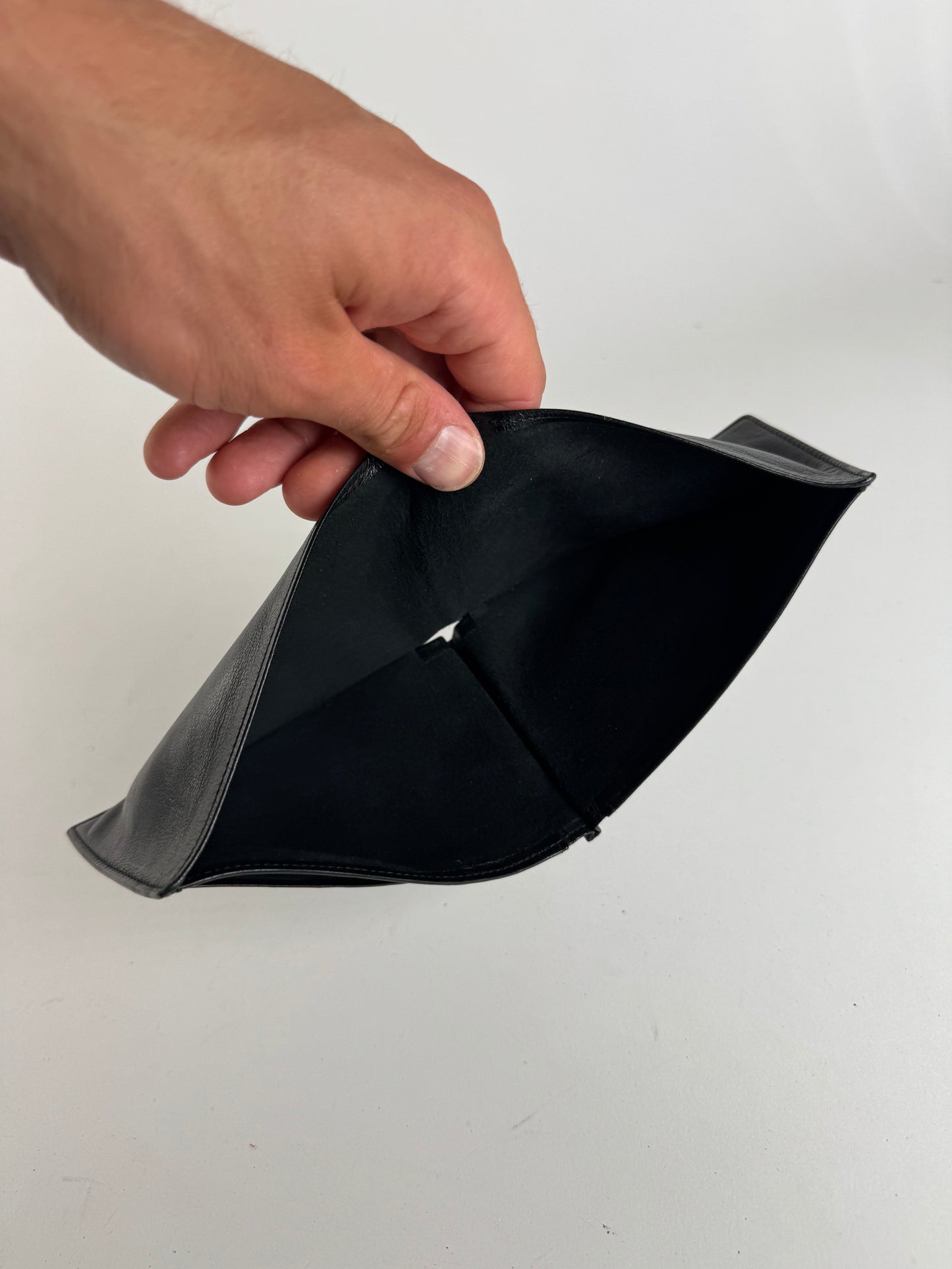 Vintage Loewe Madrid Flapable leather wallet black