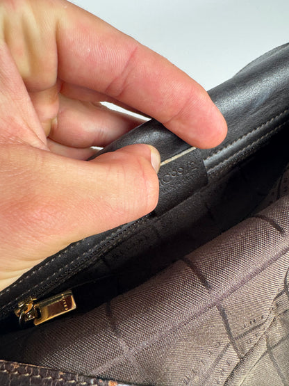 Sac en cuir vintage Céline marron