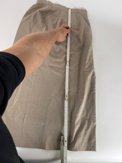 Vintage Givenchy Wool Skirt Gray 38/M