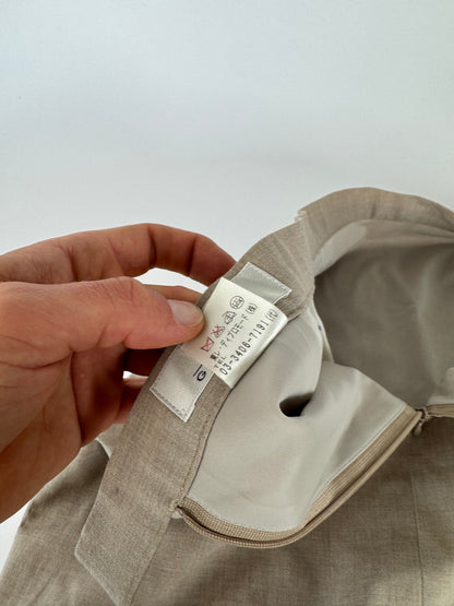 Vintage Givenchy Wool Skirt Gray 38/M