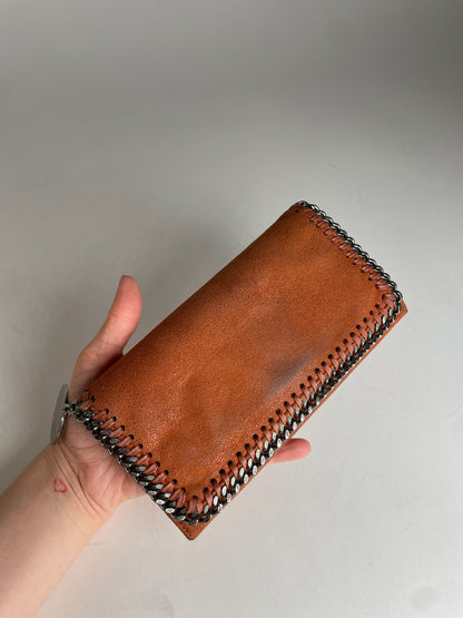 Vintage Stella Mc Cartney Vegan Leather Long Wallet Orange