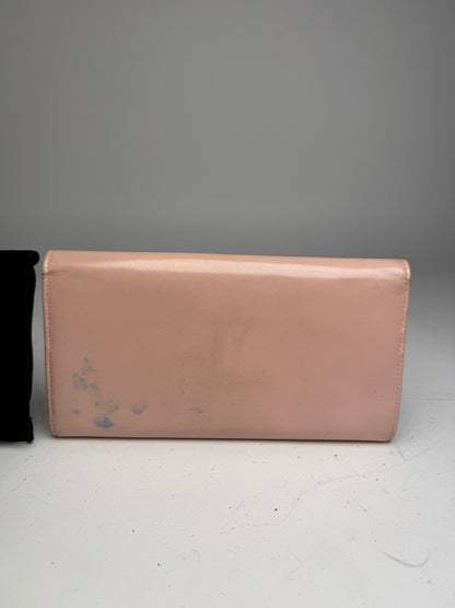 Vintage Cartier Patent Leather Wallet Pink