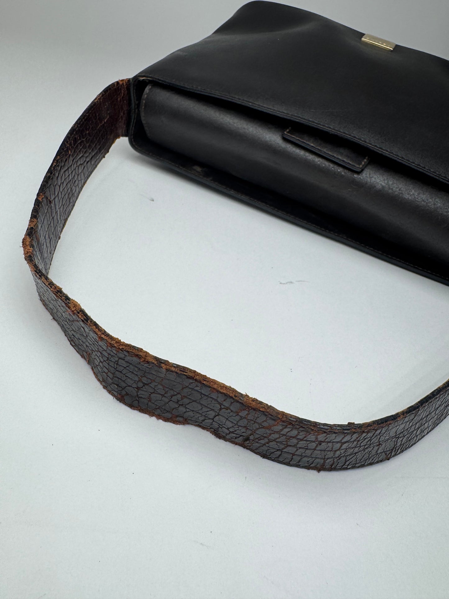 Sac en cuir vintage Céline marron