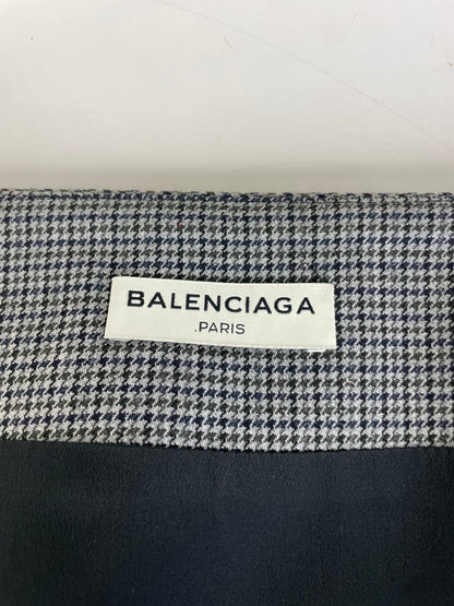 Vintage Balenciaga Houndstooth Skirt Black White M