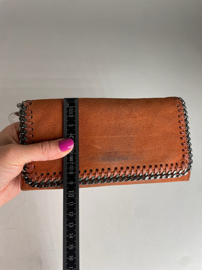 Vintage Stella Mc Cartney Vegan Leather Long Wallet Orange