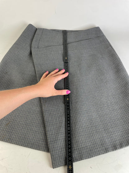 Vintage Balenciaga Houndstooth Skirt Black White M
