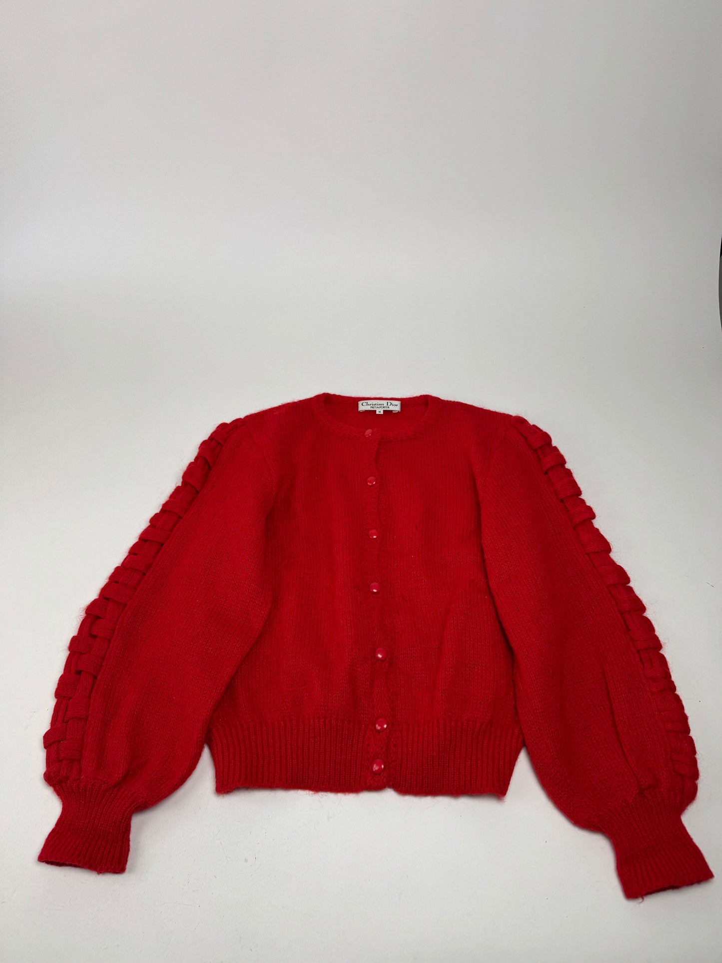 Vintage Dior Wool Sweater Red M
