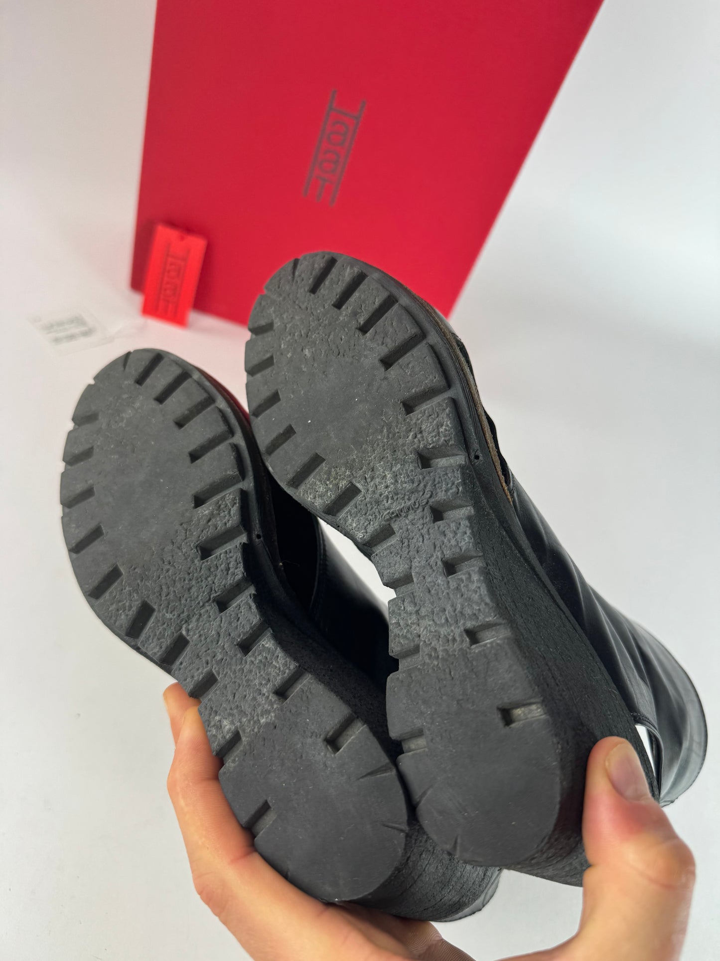 Vintage Issey Miyake Open Black Leather Boots Black