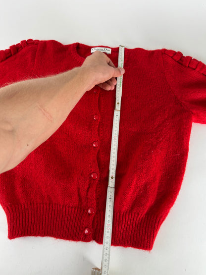 Vintage Dior Wool Sweater Red M