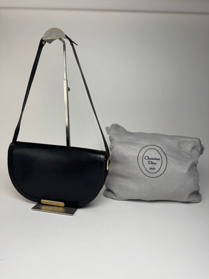 Sac Dior vintage en cuir noir