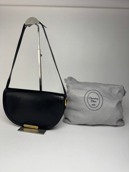 Sac Dior vintage en cuir noir